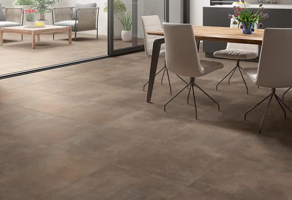 Cristacer Carrelage Sol Pour Salle De Bains|Carrelage Sol Effet Béton<Carrelage Umbria Taupe - Mat 90 x 90cm ( vendu par boite de 1,62 m² )