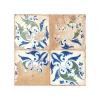 Ro'Ma Carrelage Carrelage Vintage Bleu Leptis 45x45x0,95 cm Solvera - Sol et mur intérieur -- Carrelage Sol Pour Wc