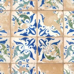 Ro'Ma Carrelage Carrelage Vintage Bleu Leptis 45x45x0,95 cm Solvera - Sol et mur intérieur -- Carrelage Sol Pour Wc