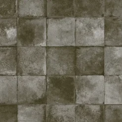 Ro'Ma Carrelage Carrelage Sol Pour Wc|Carrelage Sol Uni<Carrelage Vintage effet Zellige Noir 33x33x0,95 cm Orelia - Sol et mur intérieur -