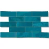 Ro'Ma Nature Carrelage Zellige Marocain Bleu Turquoise 5x15 cm (vendu par 1 m²) -- Faïence Pour Salle De Bains