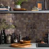 Ro'Ma Nature Faïence Pour Salle De Bains|Faïence Pour Douche<Carrelage Zellige Marocain Bronze 5x5 cm (vendu par plaque de 30x30 cm soit 0,09 m²) -