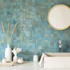 Ro'Ma Nature Faïence Pour Douche<Carrelage Zellige Marocain Bleu Lazuli 5x5 cm (vendu par plaque de 30x30 cm soit 0,09 m²) -