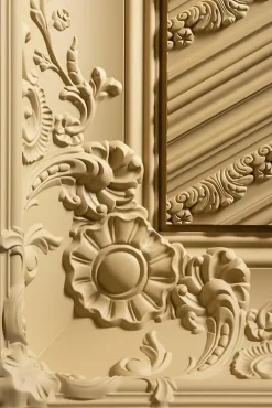 Orac Decor C338B Corniche plafond polyuréthane Luxxus - 18x18x200cm (h x p x L) - moulure décorative A l'unité- Moulure