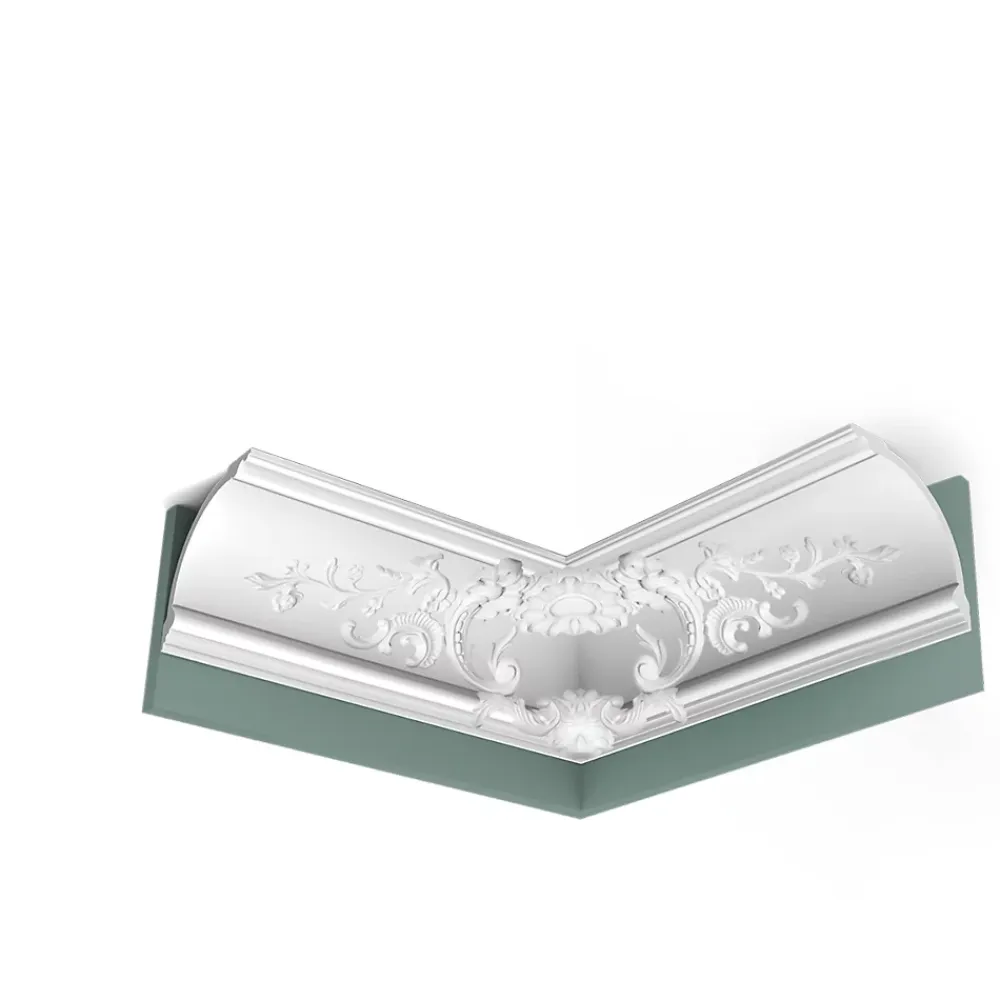 Orac Decor C338B Corniche plafond polyuréthane Luxxus - 18x18x200cm (h x p x L) - moulure décorative A l'unité- Moulure