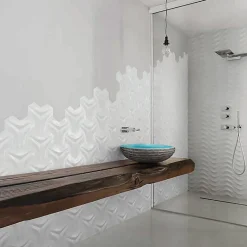 Carrelage Signature Ceramique Boomerang Blanc 8 X 29 Cm - vendu par boite de 0,54 m2 -- Carrelage Sol Uni|Carrelage Sol Pour Salle De Bains