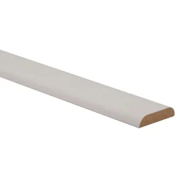 Moulure<Champlat 2 arrondis en MDF blanc 9X38mm L.2,44 m