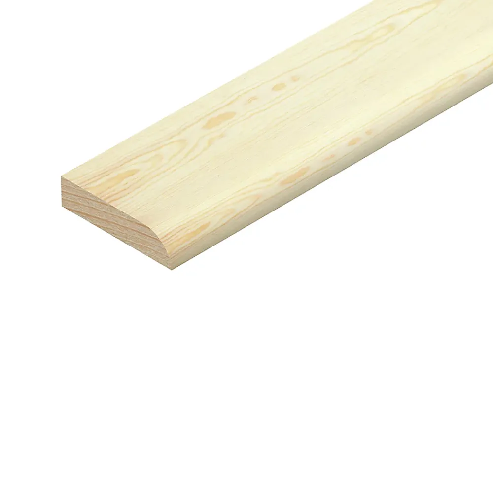 Moulure<Champlat en pin 21 x 4 mm L.2,4 m ép.0,4 cm