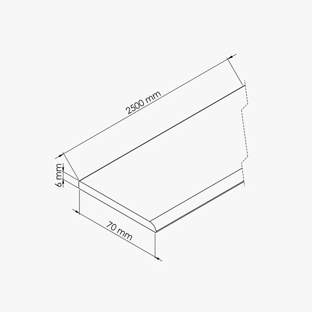 Tecnoprofils Champlat PVC Cellulaire 70 mm - Longueur 2.50 m - Lot de 5 - Sable- Panneau Mural De Salle De Bains
