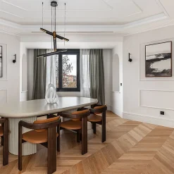 Dileci Parquet Chevron|Voir Tous Les Parquets<ÉCHANTILLON - Parquet massif chêne français, Point de Hongrie , Chevron taille 600x120x15 mm, Teinte bois naturel -