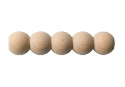 Decoparisienne Moulure<Échantillon de moulure perle brut décorative - L20 x 5 cm - Bois de hêtre massif - Style Parisien - A peindre