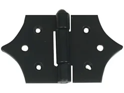 Afbat Charnière décorative noire acier époxy noir 130 mm- Volet Battant