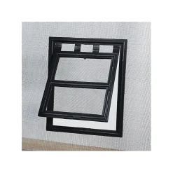 Volet-Moustiquaire Accessoire Pour Moustiquaire<Chatière de moustiquaire de Porte ou Baie Vitrée H25 cm x L20 cm Noir
