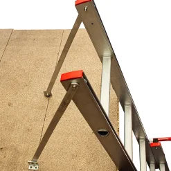 BPS Access Solutions Échelle de grenier coulissante aluminium 2 sections avec main courante, Charge max. 150 kg, EN14975, BPS Depot- Escalier Escamotable