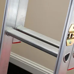 BPS Access Solutions Échelle de grenier coulissante aluminium 3 sections avec main courante, Charge max. 150 kg, EN14975, BPS Depot- Escalier Escamotable