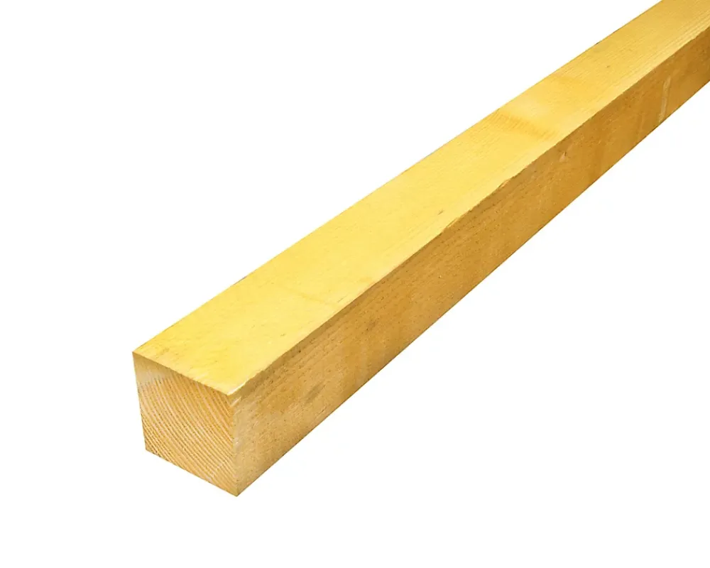 Chevron traité 100 x 100 mm L.3 m classe 2- Bois De Charpente