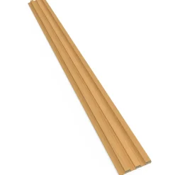Frankystar Chopin - Lot de 6 Panneaux Acoustiques Décoratifs 235x18 cm pour Intérieur et Extérieur en WPC Oak- Lambris Mural