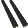 Frankystar Chopin - Lot de 6 Panneaux Acoustiques Décoratifs 235x18 cm pour Intérieur et Extérieur en WPC Noir- Lambris Mural