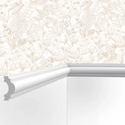 Cimaises Et Plus Cimaise , Moulure M04 - 4x2x200cm (h x p x L) - moulure décorative polyuréthane- Moulure