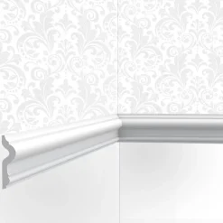 Cimaises Et Plus Cimaise , moulure murale M07 - 7,5x2,0x200cm (h x p x L) - moulure décorative polymère- Moulure
