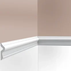 Cimaises Et Plus Cimaise , moulure murale M07 - 7,5x2,0x200cm (h x p x L) - moulure décorative polymère- Moulure