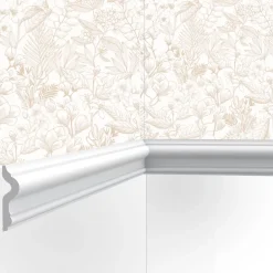 Cimaises Et Plus Cimaise , moulure murale M07 - 7,5x2,0x200cm (h x p x L) - moulure décorative polymère- Moulure