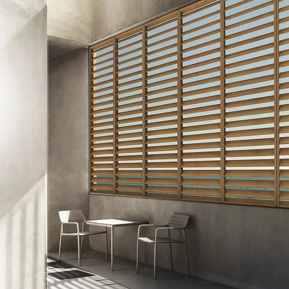 Foge Claustra Intérieur<Claustra persienne réglable Jersey coloris chêne de Saragosse 250X60X1.2 cm