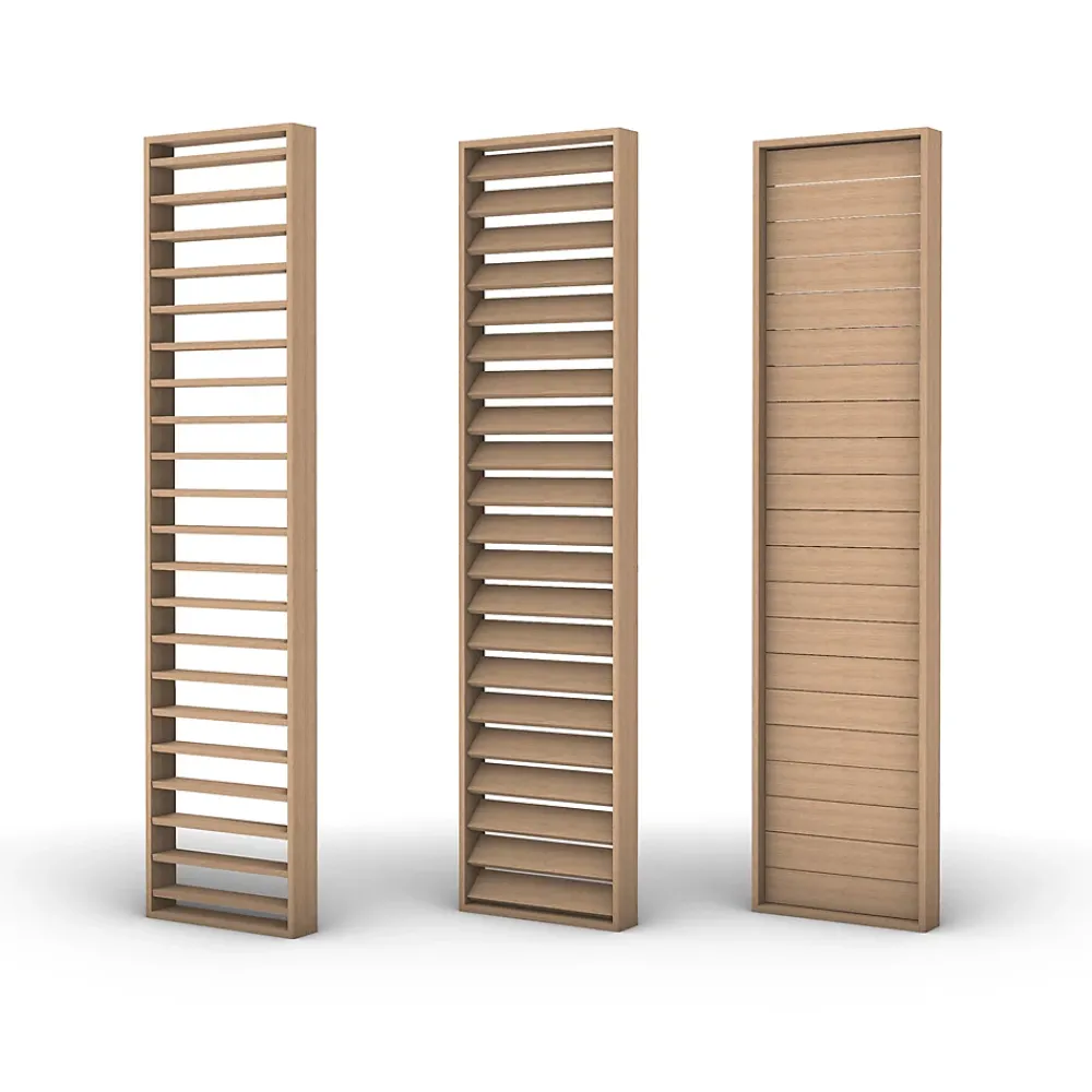 Foge Claustra Intérieur<Claustra persienne réglable Jersey coloris chêne de Saragosse 250X60X1.2 cm