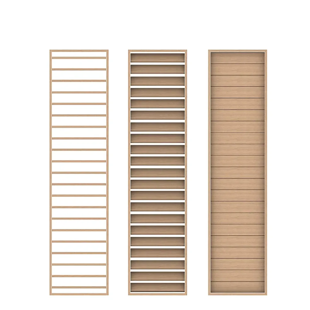 Foge Claustra Intérieur<Claustra persienne réglable Jersey coloris chêne de Saragosse 250X60X1.2 cm