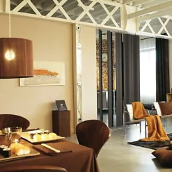 Geom Lame Orientable<Cloison amovible à lames orientables Yotta gris anthracite H.252 x l.24 cm
