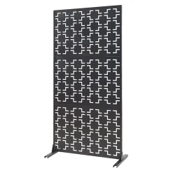 Casa.Pro Cloison Amovible<Cloison de séparation Aaskis acier 200 x 100 x 50 cm noir