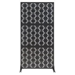 Casa.Pro Cloison Amovible<Cloison de séparation Aaskis acier 200 x 100 x 50 cm noir