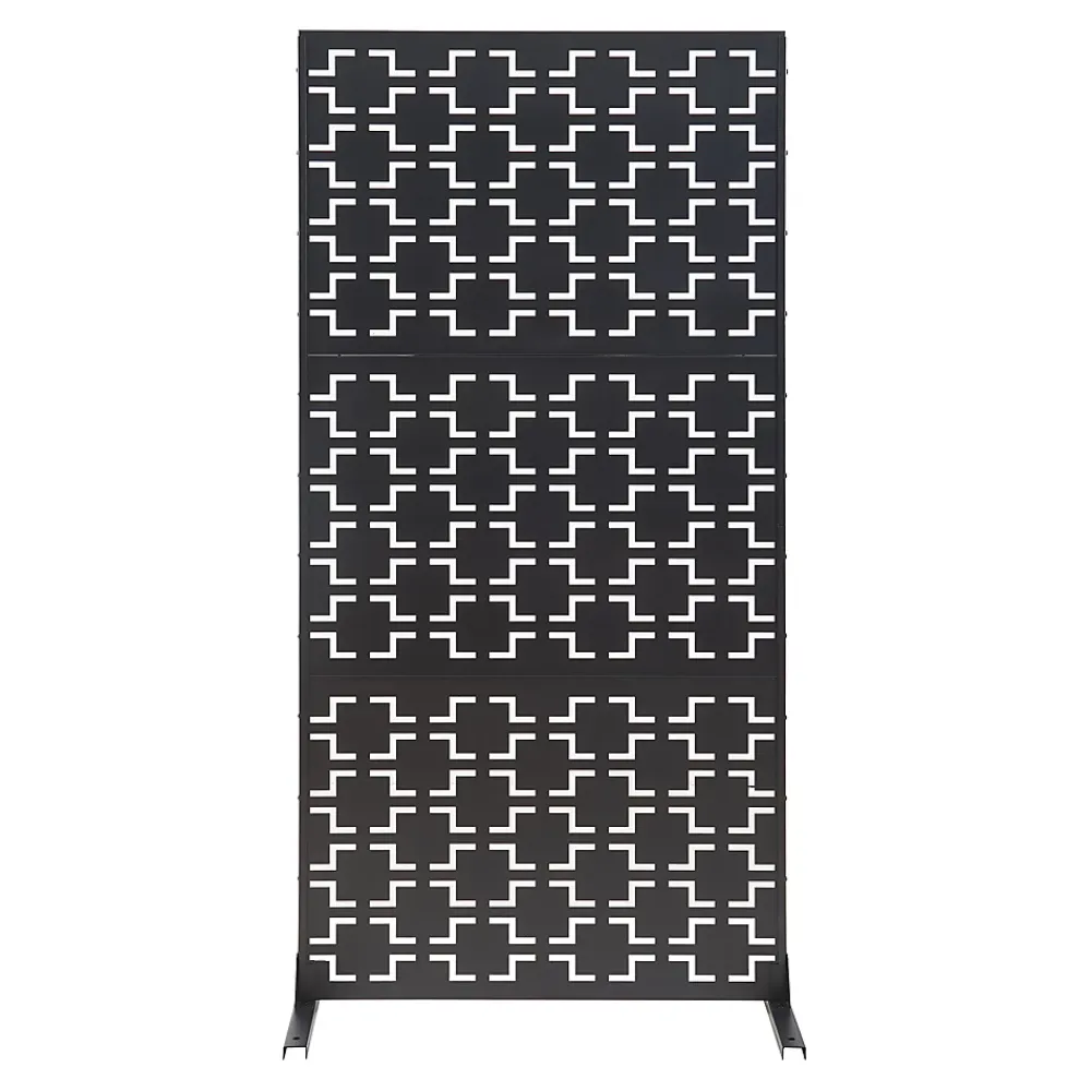 Casa.Pro Cloison Amovible<Cloison de séparation Aaskis acier 200 x 100 x 50 cm noir