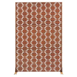 Casa.Pro Cloison Amovible<Cloison de séparation Basciano pour extérieur et intérieur acier galvanisé 180 x 120 x 40 cm rouille