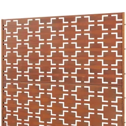 Casa.Pro Cloison Amovible<Cloison de séparation Basciano pour extérieur et intérieur acier galvanisé 180 x 120 x 40 cm rouille