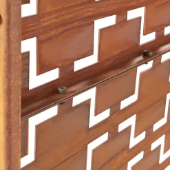 Casa.Pro Cloison Amovible<Cloison de séparation Basciano pour extérieur et intérieur acier galvanisé 180 x 120 x 40 cm rouille