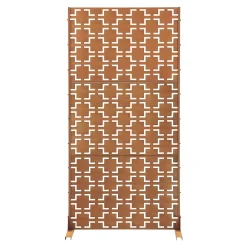 Casa.Pro Cloison Amovible<Cloison de séparation Basciano pour extérieur et intérieur acier galvanisé 180 x 90 x 40 cm rouille