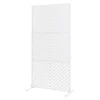 Casa.Pro Cloison de séparation Kekan acier 200 x 100 x 50 cm blanc- Cloison Amovible