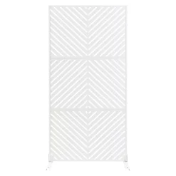 Casa.Pro Cloison de séparation Kekan acier 200 x 100 x 50 cm blanc- Cloison Amovible