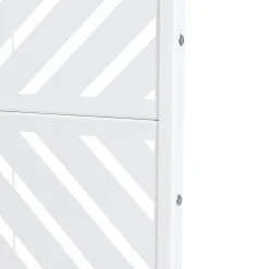 Casa.Pro Cloison de séparation Kekan acier 200 x 100 x 50 cm blanc- Cloison Amovible