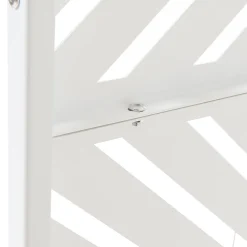 Casa.Pro Cloison de séparation Kekan acier 200 x 100 x 50 cm blanc- Cloison Amovible