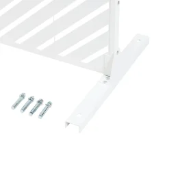 Casa.Pro Cloison de séparation Kekan acier 200 x 100 x 50 cm blanc- Cloison Amovible