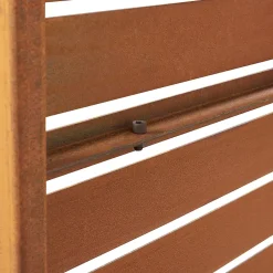 Casa.Pro Cloison de séparation Nodepp pour extérieur et intérieur acier corten 180 x 120 x 40 cm rouille- Cloison Amovible