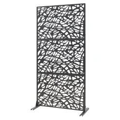 Casa.Pro Cloison Amovible<Cloison de séparation Poskind acier 200 x 100 x 50 cm noir