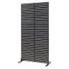 Casa.Pro Cloison Amovible<Cloison de séparation Trolu acier 200 x 100 x 50 cm noir