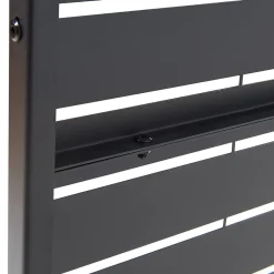 Casa.Pro Cloison Amovible<Cloison de séparation Trolu acier 200 x 100 x 50 cm noir