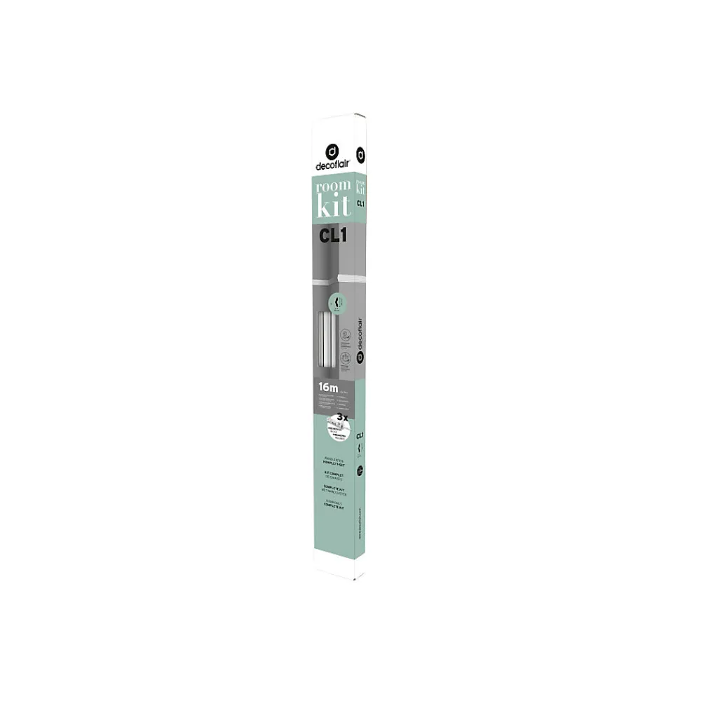 Decoflair CL1-ROOMKIT Cimaise Polystyrène HD 38 x 16 x 2000 - 1 pièce- Moulure Et Rosace De Plafond