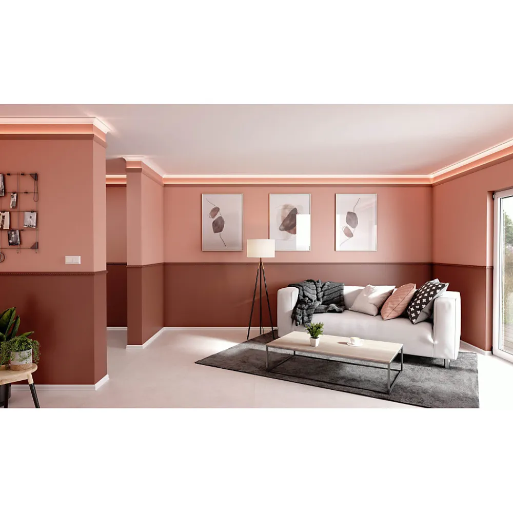 Decoflair CO1 Cimaise Polystyrène HD 38 x 18 x 2000 - 1 pièce- Moulure