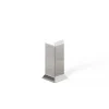 Ilcom Moulure<Coin extérieur pour plinthe FL Argent poli - 30mm x 80 mm x 0,65 ep.
