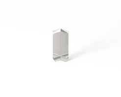 Ilcom Coin intérieur pour plinthe FLI Argent poli - 30mm x 60 mm x 0,65 ep.- Moulure